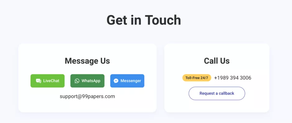 Support and Communication